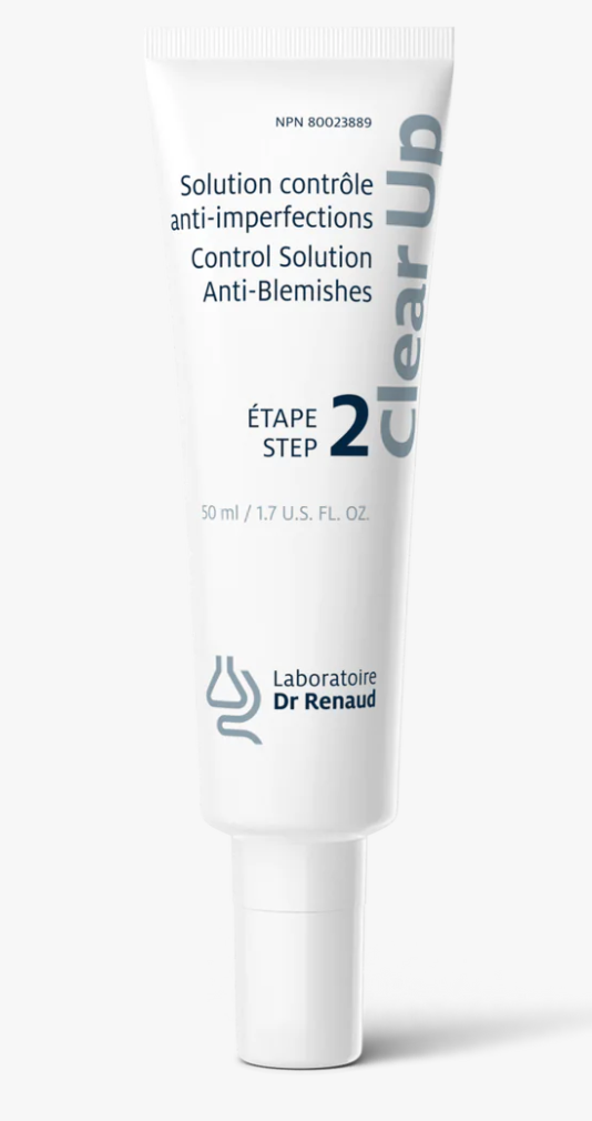 CLEAR UP étape 2 - solution contrôle anti-imperfections